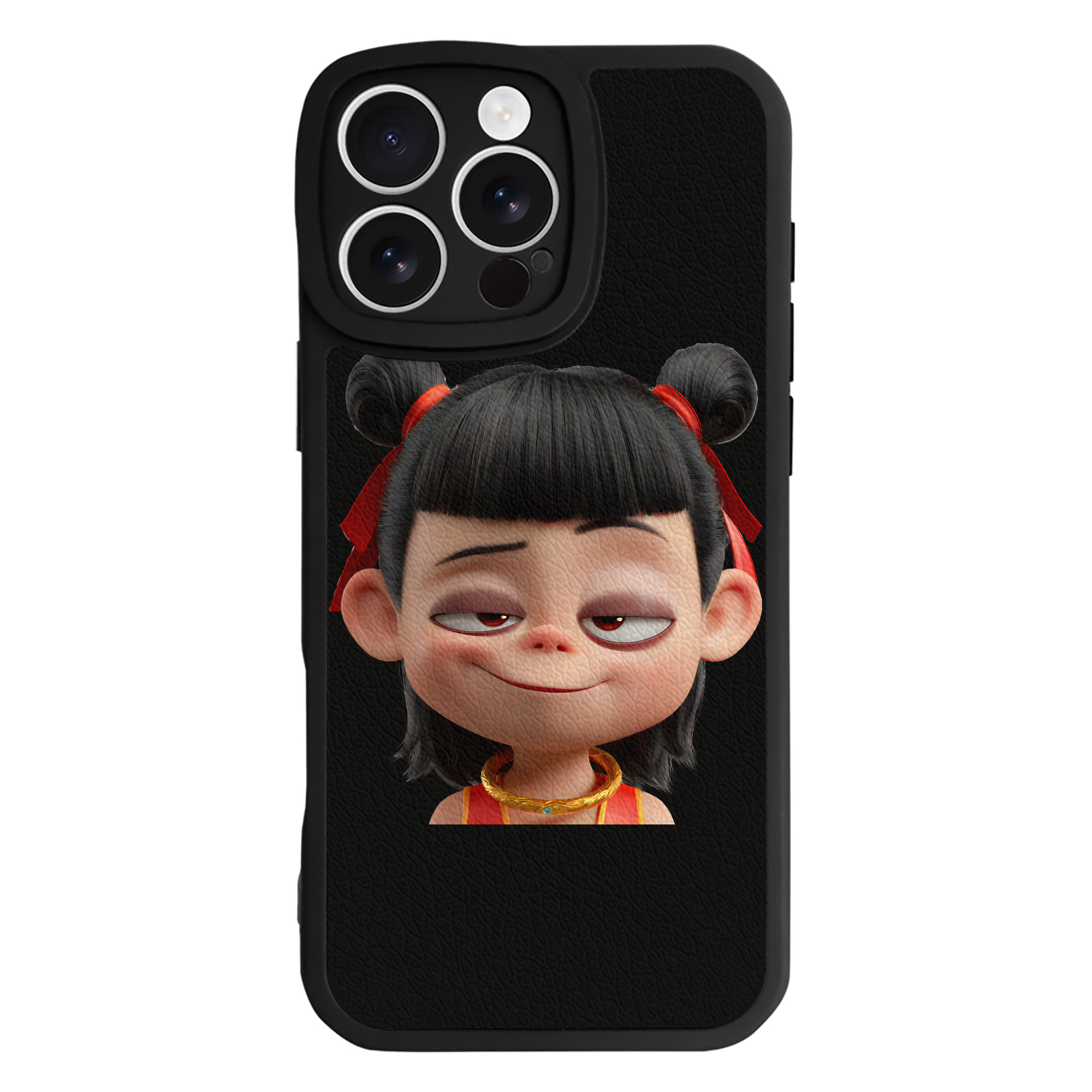 （画像用） Ne Zha 2 ナタ 魔童の大暴れ 【iPhone 16シリーズ対応】シリコンスマホケース（レザー調） 材質：シリコン